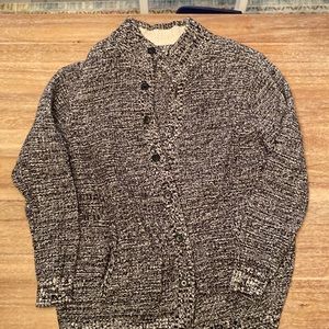 Grey grandpa sweater